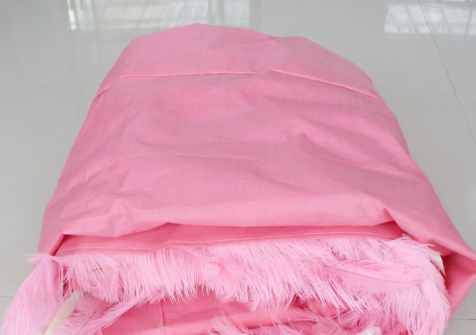 Pink Feather Wall For Wedding Arrangement Anniversary Salon Party Photography Backdrop Fabric Rolling Up Curtain Cloth