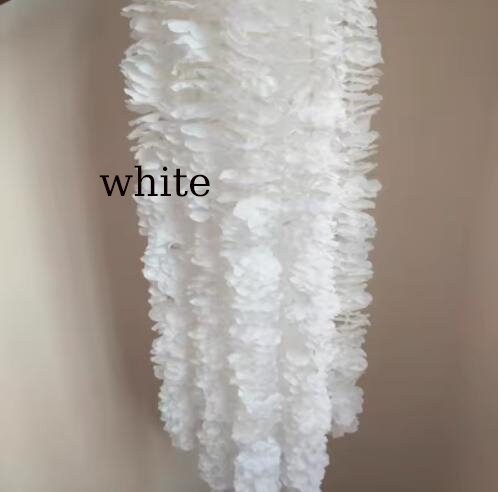 10 pcs Artifical Simulation Wisteria Garland Hanging Flowers For Outdoor Wedding Ceremony Decor Wisteria Vine Arch Decor Length 2m/78.7"