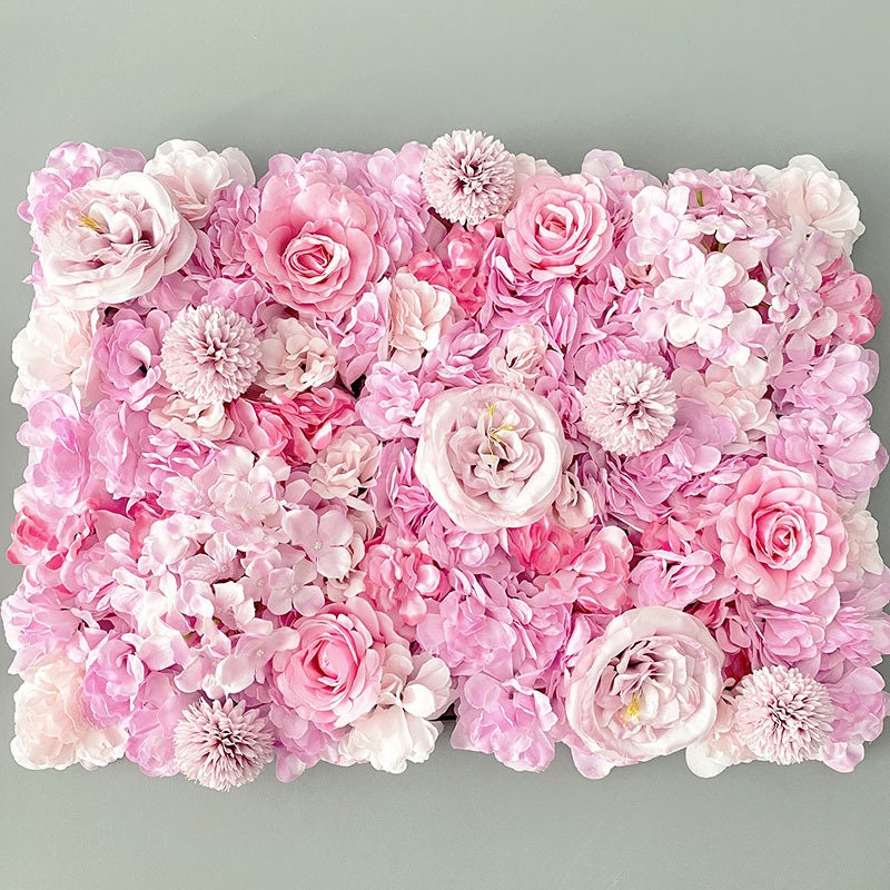 Candy Pink Flower Wall Artificial Flower Backdrops For Romantic Photography Baby Shower Bridal Shower Home Decor Panel