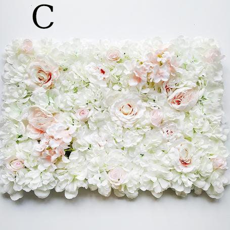 Simulation Flower Wall  For Wedding Romantic Photography Backdrop Baby Shower Special Event Arrangement Floral Panels 40cm*60cm 8 colors