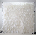 White Feather Wall For Wedding Arrangement Anniversary Salon Party Photography Backdrop Fabric Rolling Up Curtain Cloth