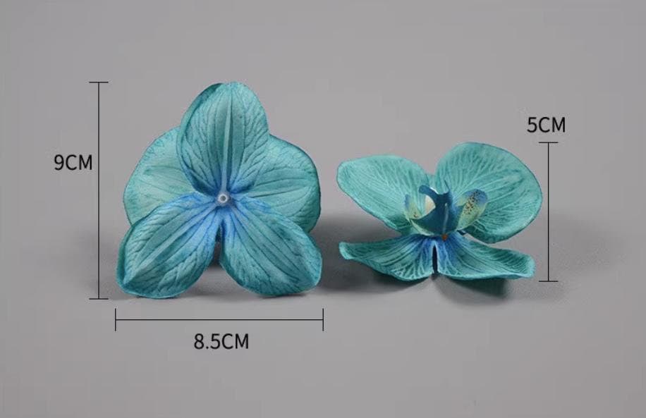 30 Heads Artificial Simulation Butterfly flower Radiant Orchids Phalaenopsis Orchid Fabric  Butterfly Wedding DIY Decor Accessory Flowers