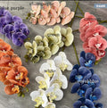 High Quality Artificial Phalaenopsis  37"  9 Heads Real Touch Orchid Stem DIY Floral Centerpiece Wedding Home Decor Gifts