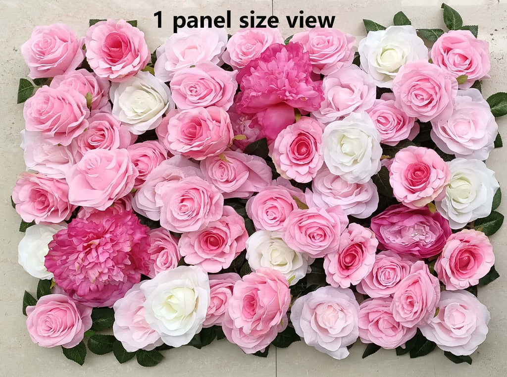 Rose Peony Flower Wall For Wedding Photography Backdrop Baby Shower Special Event Arrangement Decor Floral Panels 15.75x23.62inch