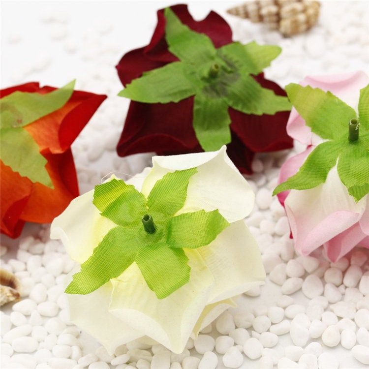 30 pcs 7-8cm Velvet Rose Head Artificial Simulation Floral  DIY Wedding Decoration Holiday Hat Shoes Acessories Flower Head