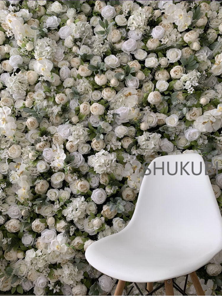 Peony Flower Wall For Wedding Arrangement Special Event Salon Photography Backdrop Fabric Rolling Up Curtain Fabric Cloth